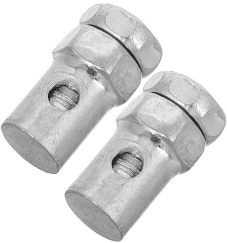 Alipis 2pcs Go Kart Throttle Cable Ends Replacement Brake Cable Crimp Stops Repair Kit for ATV Off-Road Mini Dirt Bike Controls