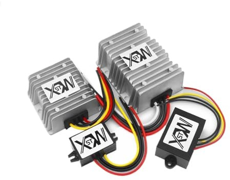 Convertidor Reductor de Voltaje CC, 36v, 48v a 5v, 20-60v a 5v, Reductor de Voltaje Reductor, Fuente de alimentación conmutada de CC(25A Aluminum)