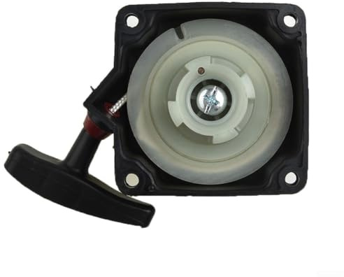 Avviatore a strappo per decespugliatori 81 mm Lunghezza totale 65 mm foro bullone centro e diametro foro 6 mm