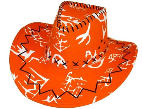 Trendmaus.de COWBOYHUT WESTERNHUT AUSTRALIEN Texas Hut, wählen:orange weiß 36