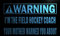 ADVPRO m964-b Warning I'm The Field Hockey Coach Neon Sign Barlicht Neonlicht Lichtwerbung