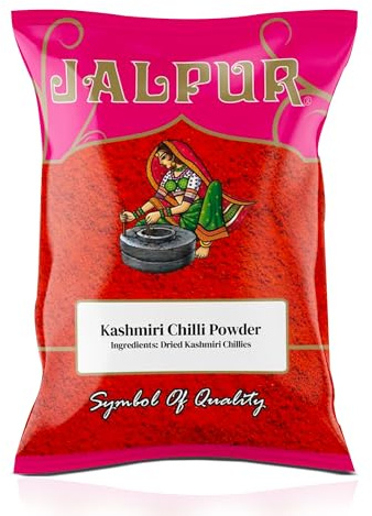 JALPUR MILLERS Premium Kashmiri Chilli Powder (Mild) 500g – Vibrant Red Colour, Mild Heat, Perfect for Indian Curries, Tandoori, & Marinades – 100% Natural, Non-GMO, Adds Authentic Flavor & Rich Aroma