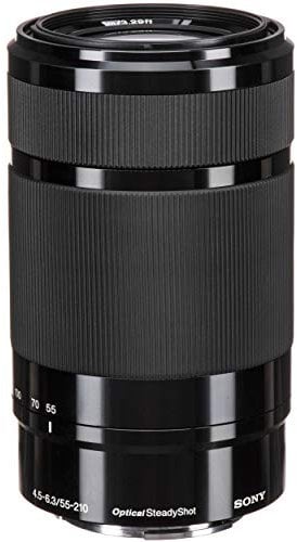 Sony E 55-210mm F4.5-6.3 Lens for Sony E-Mount Cameras (Black)