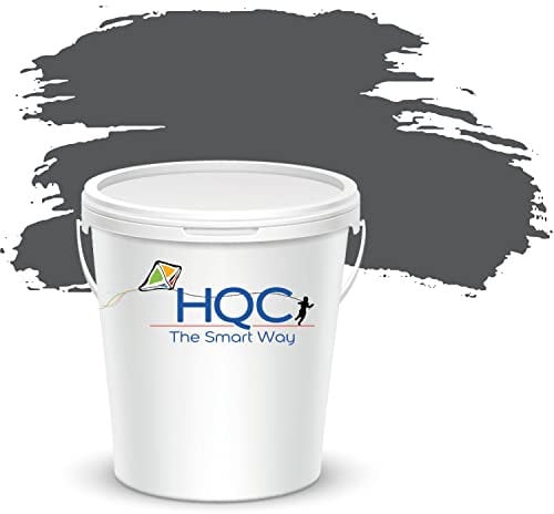 HQC Weather Shield Smooth Masonry Paint | 5L in 30+ Colours | Storm Proof, Scrub Resistance | Weatherproof Technology Designed with Acrylic Resin for Ultimate Protection Classic Grey
