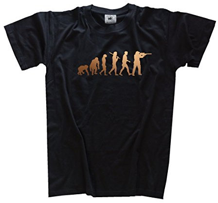 Shirtzshop T Shirt Bronze Edition Jagen Jagd Förster Evolution, Schwarz, XL