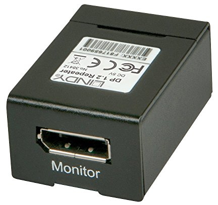 Lindy 38412 DisplayPort 1.2 Extender/Repeater schwarz