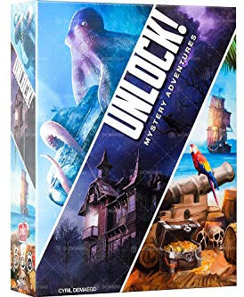Asmodee - Unlock!: Mystery Adventures - Brettspiel mit App, Escape Room, 1-6 Spieler, 10+ Jahre, italienische Ausgabe