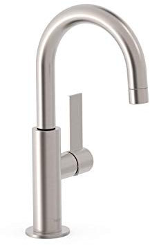 Tres Exclusiv Project-Tres Waschtisch Einhebel Armatur edelstahl mit hohem schwenkbaren Auslauf 211.904.01.AC.D