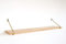 Natural Goods Berlin 1x Design Wandregal Eiche 100cm | viele Farben & Modelle | Regalboden Massivholz Metall Schweberegal hängend, Regalwinkel, Konsole (Regal PRENZLBERG (25cm Tiefe), Antik Gold)