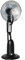 HOMCOM Ventilateur brumisateur silencieux 90 W, ventilateur sur roulettes 120 cm avec 3 vitesses, oscillation à 70°, tête inclinable, réservoir d'eau de 2,8L, noir