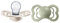 BIBS Supreme Schnuller 2er-Pack, BPA-frei, Symmetrischer Nippel. Silikon, Hergestellt in Dänemark. 6-18 Monate (2er Pack), Ivory/Sage