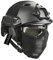 Casque de Paintball PJ Airsoft Rapide avec Protection Auditive Pliable, Demi-Masque en Maille d'acier et Ensemble de Lunettes Fast Casque