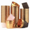 150 Stücke Muffinförmchen Papier, Wasserdicht und Ölfest Backförmchen papier, Cupcake Formen Papier für Heim oder Party - 50 Stücke Kaffee Gold, 50 Stücke Roségold und 50 Stücke Gold