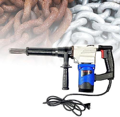 Elektrische Entrostungspistole, 1100-W-Hand-Nadelentroster, leistungsstarker elektrischer Nadelentroster in Industriequalität, handgehaltene Nadel-Entrostungspistole, for Entfernen von Rost