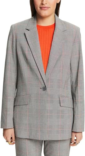 ESPRIT 014ee1g385 Blazer, 035/Medium Grey, 44 Femme