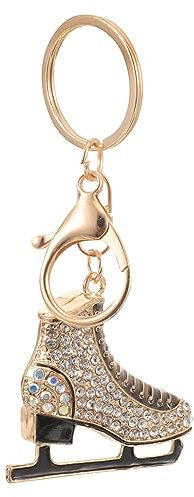Toddmomy Porte-Clé Patinage Artistique Femme Avec Strass Élégant - Accessoire Compact Pour Clés Ou Décoration De - 4.5 X 2.0 X 0.6 Pouces - Cadeau Original Pour Amateurs De Sport Sur Glace