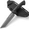 DRACHENADER Coltello Tanto Coltello da sopravvivenza a lama fissa Coltello da cintura Coltello da sopravvivenza outdoor Coltello a codolo pieno con manico e fodero in ABS