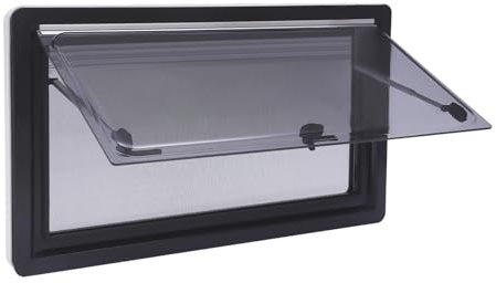 Fenêtre de caravane, de camping-car - Push Out - Avec moustiquaire et store occultant - 900 x 500 mm