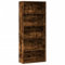 vidaXL Bücherregal, Bücherschrank mit 5 Fächern, Standregal für Wohnzimmer Büro, Büroregal Wandregal Raumteiler, Räuchereiche Holzwerkstoff