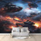 Photo Mural Wallpaper 250 x 175 cm (WxH) Decoration for Living Room Bed Room and Office, Military Themed Tanks and Planes Hd Print Wallpaper Mural Black Poster Picture