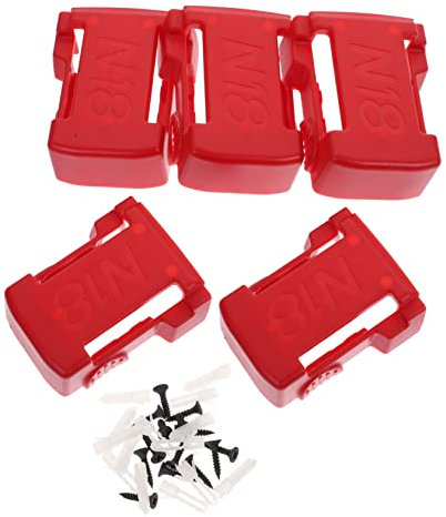 NUOBESTY 1set Battery Holder for Electric Tools Wall Mount Storage Shelf Hanger Compatible with Milwaukee Versatile Battery Organizer for Easy Access 5pcs