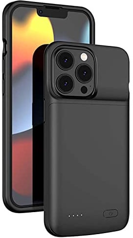 ELLENNE Cover with integrated battery for iPhone 6 6S 7 8 Plus X XR XS MAX 11 12 13 14 15 16 PLUS PRO MAX MINI | Slim Rechargeable Slim Shockproof Protection Case (iPhone 11 (6,200 mAh))
