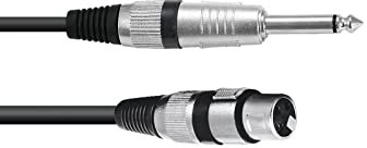 Adaptercable XLR (F) / Jack mono 0.9m bk