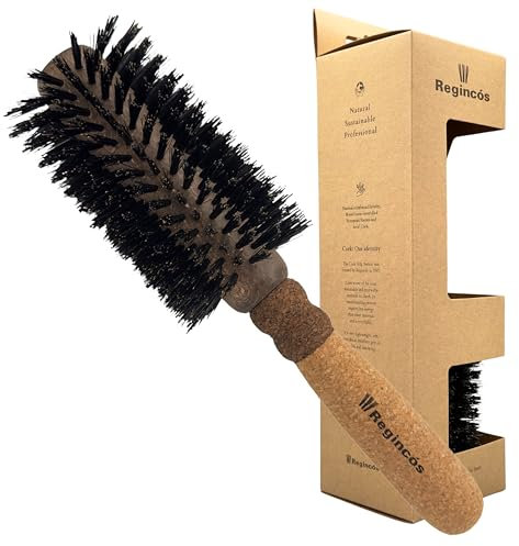 Regincós - Rundbürste - Eco-Korkholz - E.Cork Black 860 Natural - Professionell - Handgefertigt - Groß
