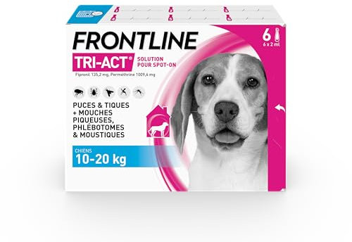 FRONTLINE tri-act Chiens de 10 à 20 kg 6 pipettes