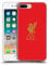 Head Case Designs Officially Licensed Liverpool Football Club Gold Logo On Red Liver Bird Soft Gel Case [Military Grade Protection] Compatible With Apple iPhone 7 Plus/iPhone 8 Plus