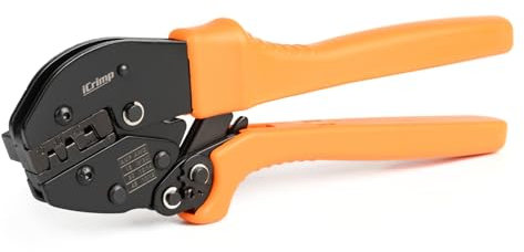 iCrimp AP-11 Pinza a cricchetto per connettori di potenza da 15/30/45 Amp Pinza a cricchetto per connettori terminali di potenza Pinza a cricchetto