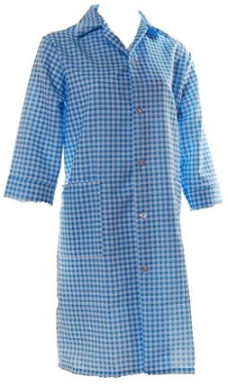 Ladies Full Length Button Through Overalls, Choice of Colour and Size. UK Only (OS 44/46 inches, Light Blue)