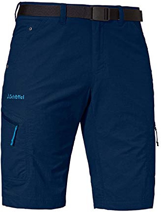 Schöffel Herren Shorts Silvaplana2, vielseitige Wanderhose mit separatem Gürtel, Outdoor Hose mit praktischen Taschen