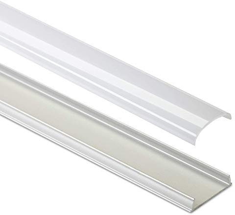 3 x biegsames LED Profil-42 Aluminium eloxiert 2000 x 17 x 5 mm mit opaler Abdeckung für LED Stripes bis 12 mm Breite Aluminiumprofil Profilleiste Aufbauprofil von SO-TECH®