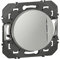 Legrand - Interrupteur ou va-et-vient avec voyant témoin dooxie 10AX 250V - finition alu, Aluminium