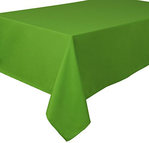 Home Direct Extra Large Rectangular Fabric Tablecloth Table Cover 150x250cm 59x98 (Green)