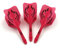 CUESOUL ROST personalisierte integrierte Dartpfeile Schäfte und Darts Flights Medium, Set von 3 Stück Beauty Pattern (CSAK-5MN6-L)