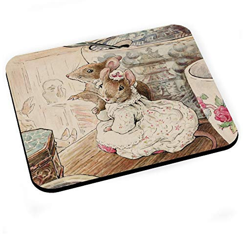Tapis de Souris Famille Souris Tea Party Illustration Enfant Beatrice Potter