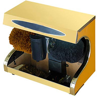 NNHDWS Cireuse De Chaussures À Induction Automatique Polisseur D'induction Automatique Induction Full Chaussure Nettoyage Ménage, Adapté Aux Lieux Publics, Piétons d'acier Inoxydable d'une Pièce,d'or