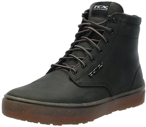 TCX DARTWOOD WP, Scarpe Moto Impermeabili Uomo, Nero, 42 EU