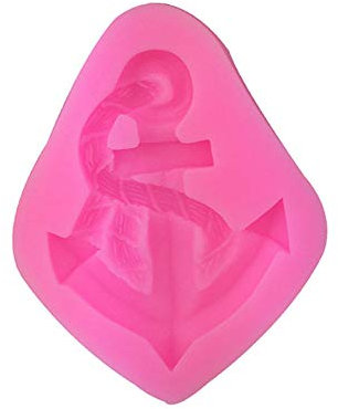 J Shop Bricolage bateau ancre bateau gouvernail forme fondant silicone moule cuisson gâteau décoration outil
