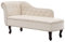 Hommdiy Chesterfield Recamiere Creme Chaiselongue Loungesofa Relaxliege Sessel