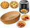100 fogli di Carta forno per friggitrice ad aria e forno cartaforno ad aria forno a microonde 100 Pad misura 20 x 4.5 cm base 16cm