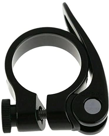 Laxzo ® Aluminium Alloy Bicycle Quick Release Seat Post Clamp 31.8mm Black