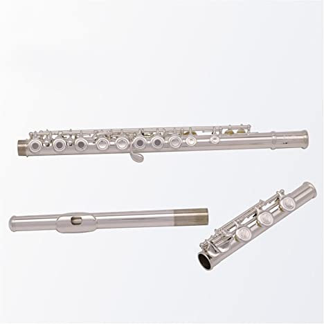 Placage d'argent 17 Flûte À Trou Ouvert Clique C Flûte Intermédiaire en Ligne G B- Le Pied Kit Flûte traversière