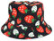 ZHINIAN Erdbeeren Hut Fischerhut Unisex Outdoor Party für Frauen Alkohol Hut, Schwarz, M, Schwarz , Medium