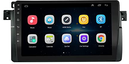 LEXXSON Android Auto Radio Stereo 9 Zoll kapazitiver Touchscreen für BMW 3 Serie E46 323ci 325ci 330ci 318i 328i 330si M3 1999-2004 High Definition GPS Bluetooth Carplay 2G DDR3 und 32G NAND