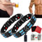 AILYFIRMO Blue Carbon Titan Armband, Herren Carbon Blue Fibre Titanium Gewichtsverlust Magnetarmband, zweireihig, ultrastarker, schmaler Magnetarmreif, Lymphdrainage-Armband für Herren (2pcs)