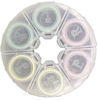 Othirls 3-in-1 Contact Lens Case Set, Colorful Contact Lens Container Holder, Outdoor Portable Mini Contact Lens Soak Storage Kit for Travel & Home