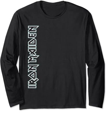 Iron Maiden - Vertical Logo Long Sleeve T-Shirt